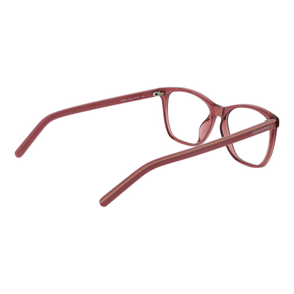 Eyeglasses Frames by Converse for women in stainless steel pink showcases a refined full-frame frame design with a refined rose coloured frame finish for a refined and sophisticated look.