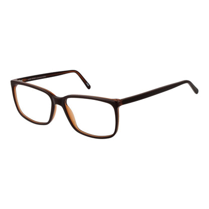 Eyeglasses Frames by Andy Wolf for unisex in acetate brown features an refined silhouette, showcasing a sophisticated brown coloured frame and refined full-frame frame design for a refined look.