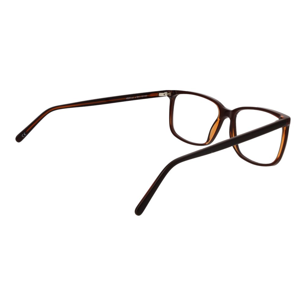 Eyeglasses Frames by Andy Wolf for unisex in acetate brown features an refined silhouette, showcasing the refined brown coloured frame and sophisticated full-frame frame design.