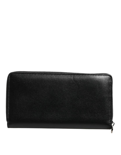 Cardholder Wallet by Dolce & Gabbana for men in caiman & calf leather black showcases a refined silhouette, artfully detailed with the signature style of the Caiman Calf Leather Cardholder Wallet and functional card-organization zip-around coin-purse.
