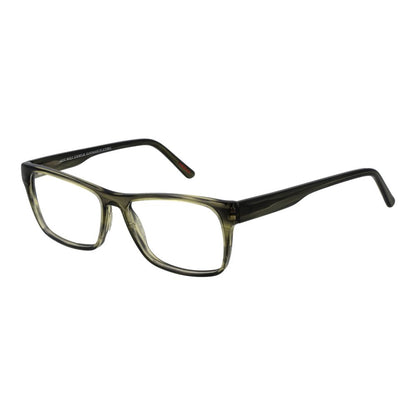 Eyeglasses Frames by Andy Wolf for unisex in acetate green showcases a reflective silhouette, artfully incorporating a sophisticated green coloured frame with a distinct full-frame frame design.