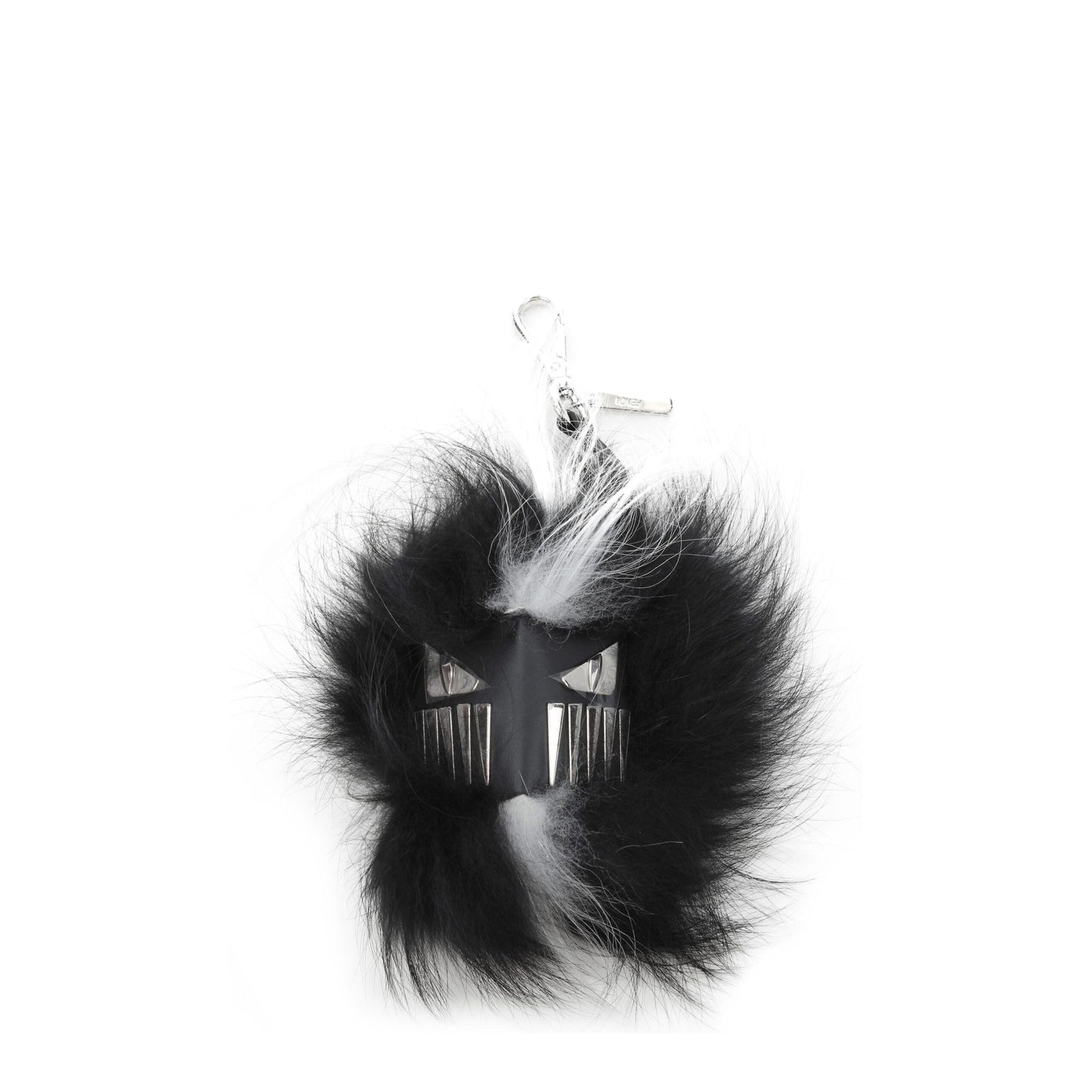 Necklace by Fendi for unisex in polyester & fox fur black & silver, showcasing a exquisite that perfectly embodies the exquisite elegance of the Unisex Leather & Fur Necklace collection.