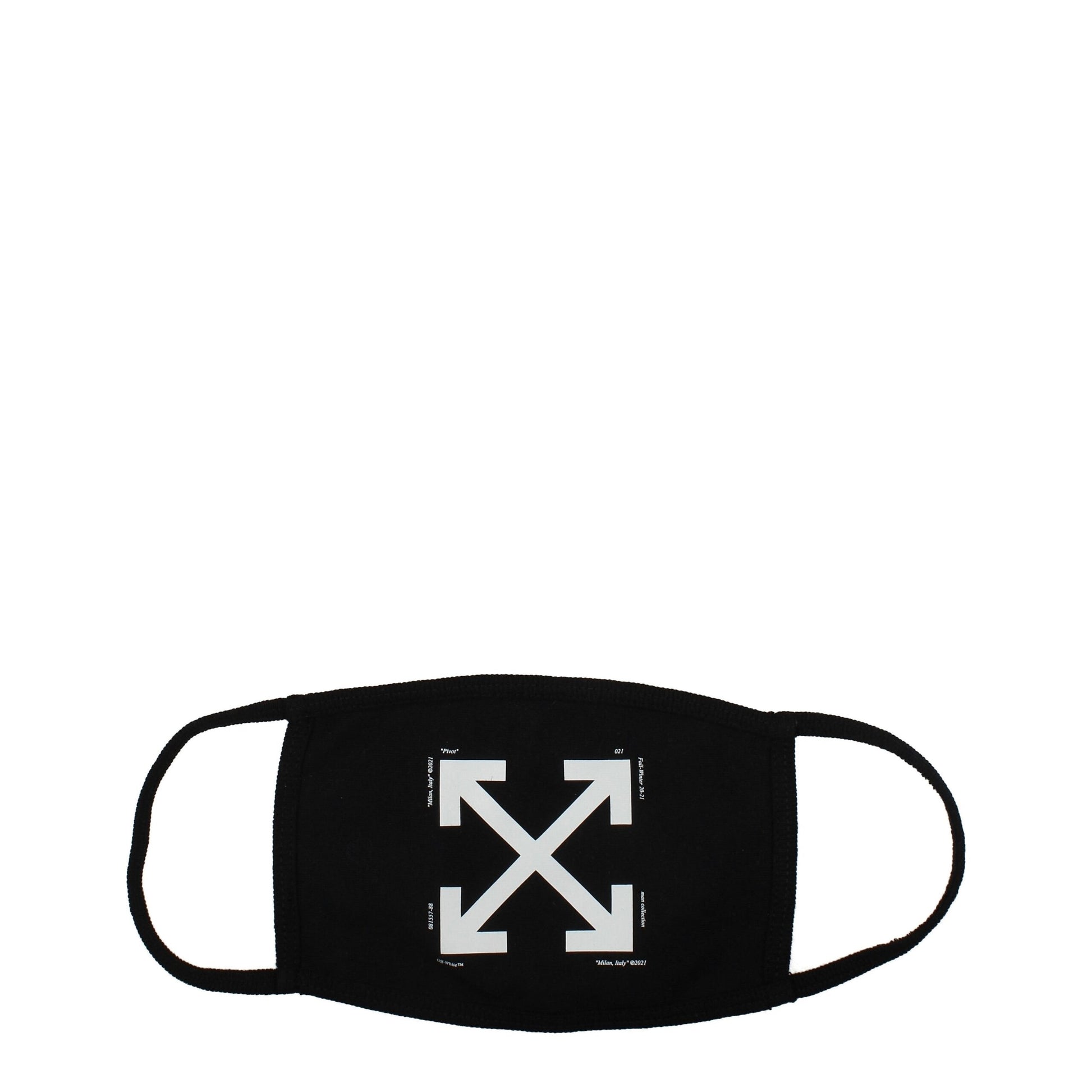 Face Mask by Off-White for men in wool black & white showcases a artisanal-chic finish, embodying the sophisticated aesthetic of the Cotton Face Mask with a artisanal-chic design.