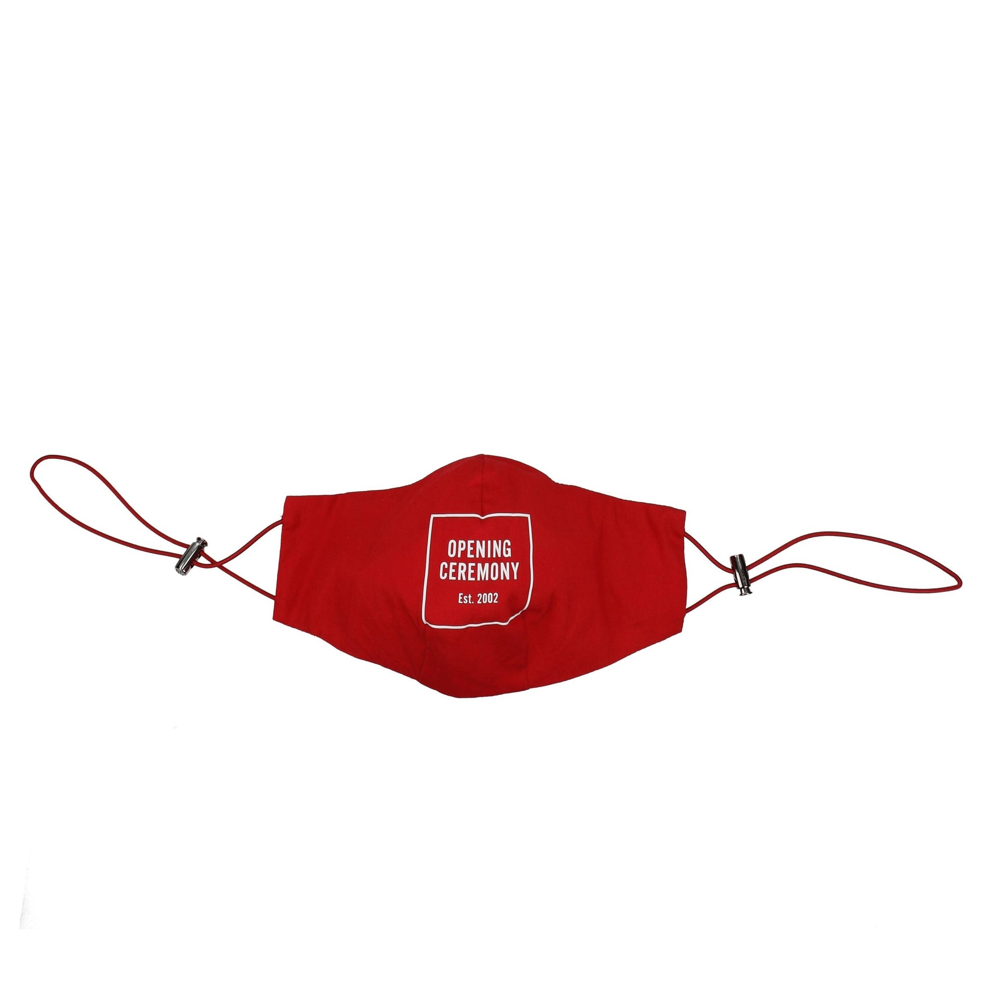 Face Mask by Opening Ceremony for men in polyester red features an sculptural design, meticulously detailed to showcase the signature sculptural aesthetic of the Cotton Face Mask collection.
