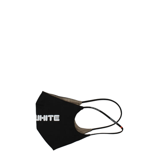 Face Mask by Off-White for men in leather black & white features an sculptural design, meticulously detailed to showcase the signature sculptural aesthetic of the Cotton Face Mask collection.