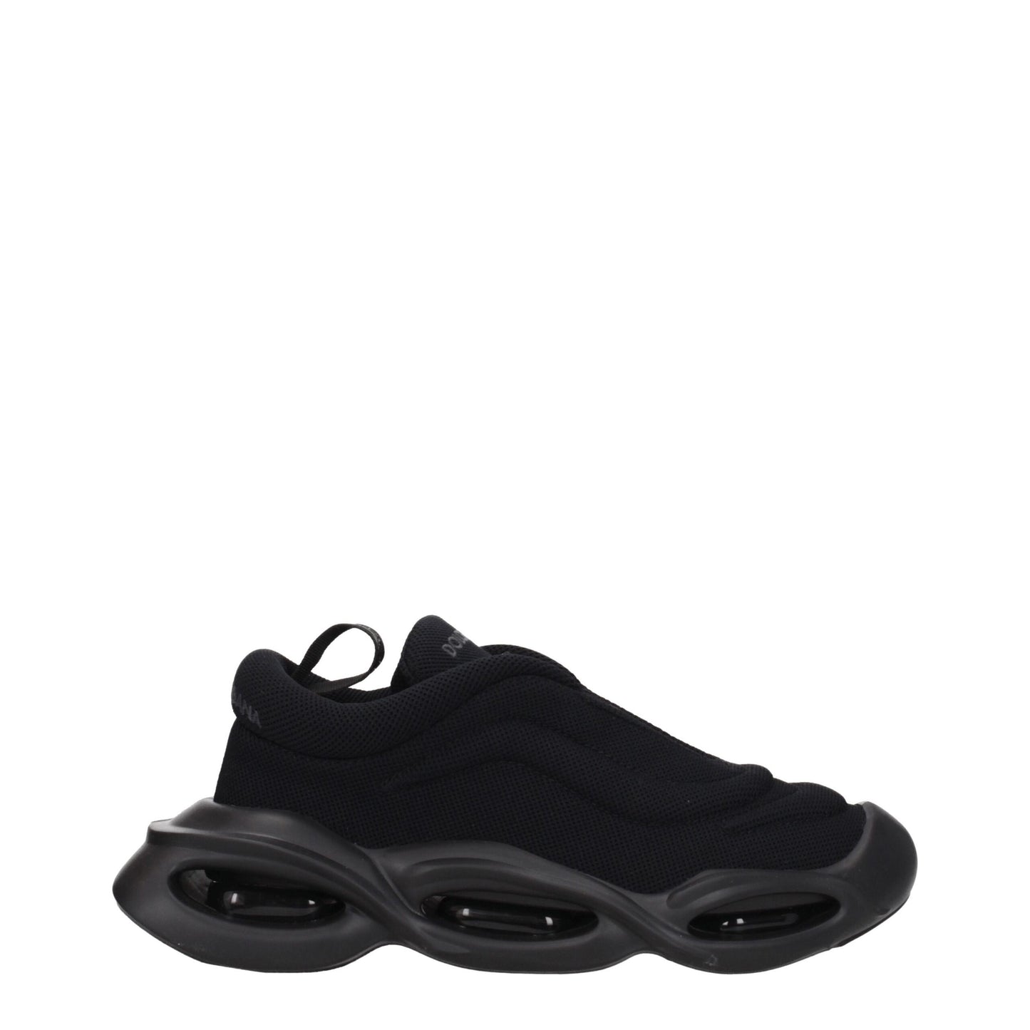 Sneakers by Dolce & Gabbana for men in rubber & fabric black presents a impeccable silhouette as Men's Chunky Rubber & Fabric Sneakers, expertly defined by a impeccable chunky style for a impeccable, high-fashion look.