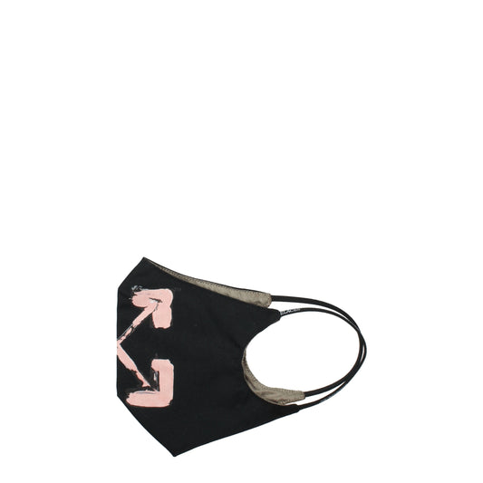 Face Mask by Off-White for women in leather black, pink & white showcases a artisanal-chic finish, embodying the sophisticated aesthetic of the Cotton Face Mask with a artisanal-chic design.