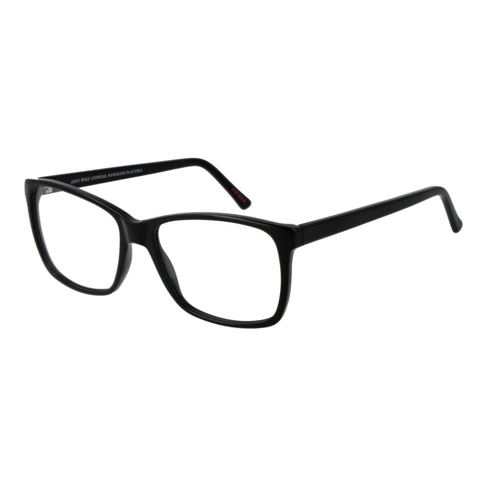 Eyeglasses Frames by Andy Wolf for unisex in acetate and black showcases an refined full-frame frame design featuring a sophisticated black coloured frame for an refined and refined aesthetic.