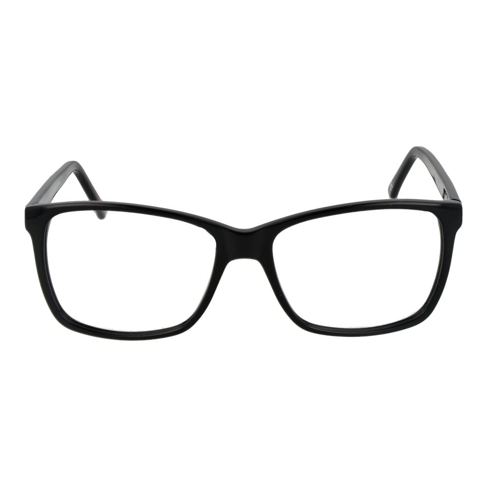 Eyeglasses Frames by Andy Wolf for unisex in acetate black features an refined silhouette, showcasing a sophisticated black coloured frame and refined full-frame frame design for a refined look.