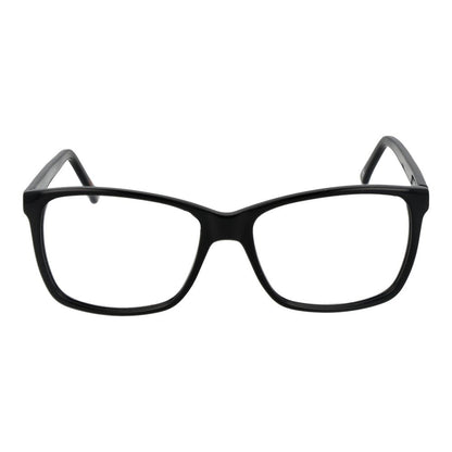 Eyeglasses Frames by Andy Wolf for unisex in acetate black features an refined silhouette, showcasing a sophisticated black coloured frame and refined full-frame frame design for a refined look.