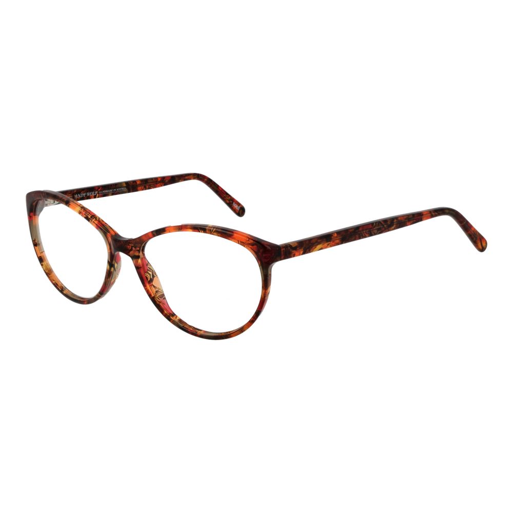 Eyeglasses Frames by Andy Wolf for unisex in acetate brown showcases a refined full-frame frame design with a refined brown coloured frame finish for a refined and sophisticated look.