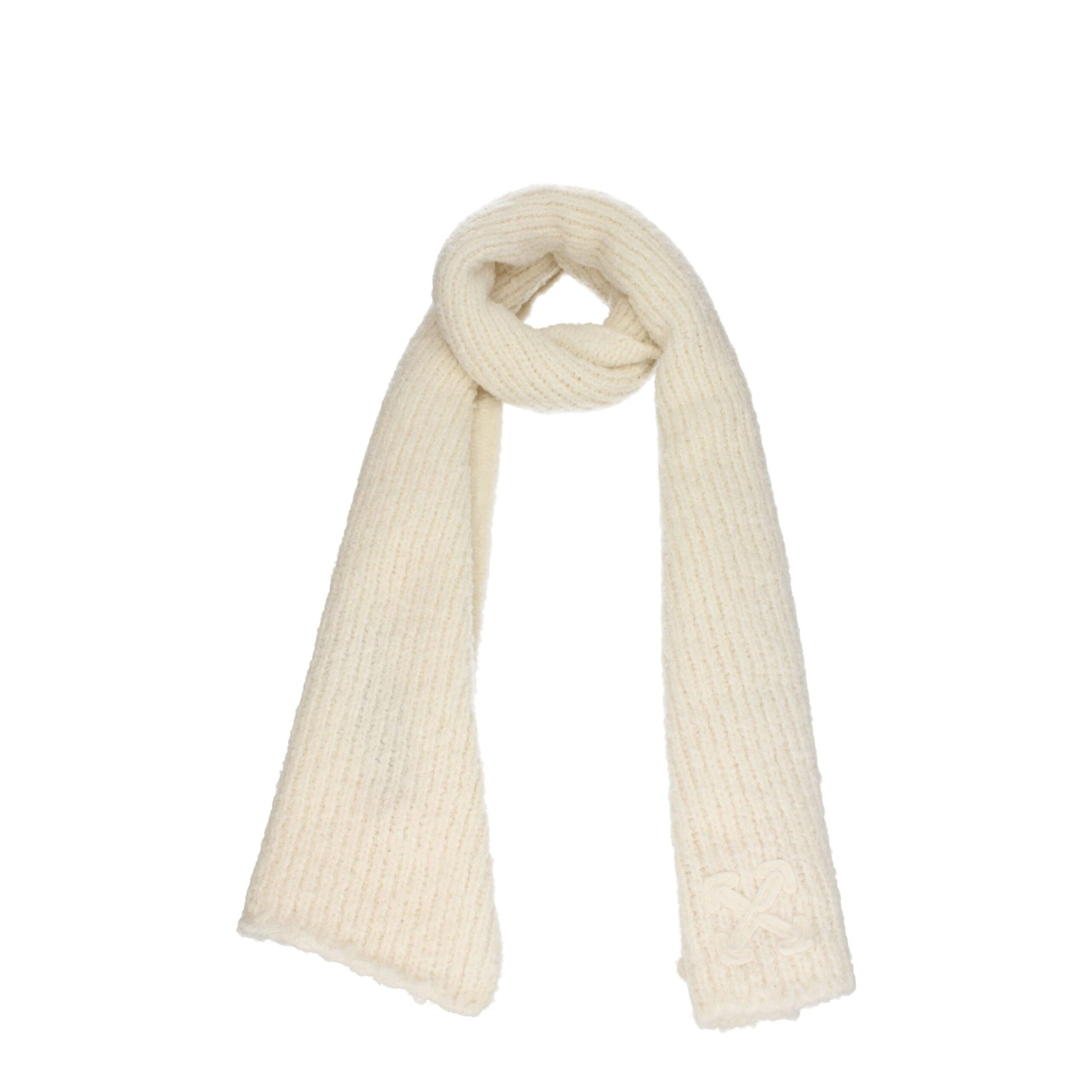 Scarf by Off-White for men in alpaca wool & polyamide beige & white showcases a warm silhouette from the Alpaca Wool & Polyamide Scarf collection, offering a warm drape that exudes sophisticated luxury.