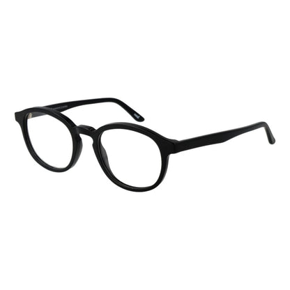 Eyeglasses Frames by Andy Wolf for unisex in acetate and black showcases an refined full-frame frame design featuring a sophisticated black coloured frame for an refined and refined aesthetic.