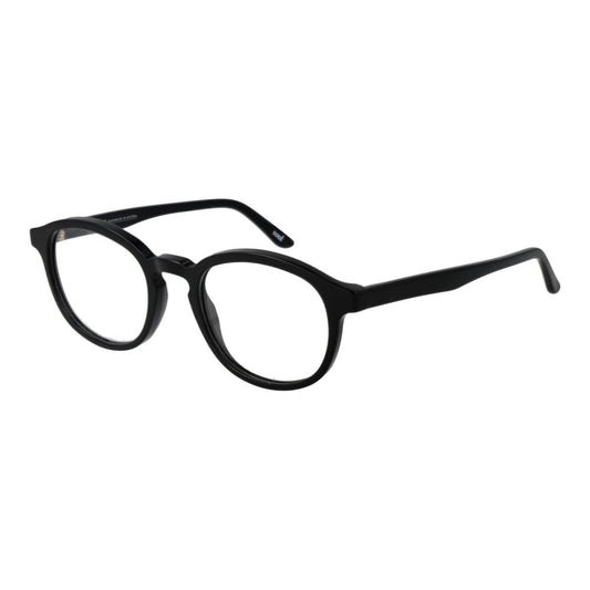Eyeglasses Frames by Andy Wolf for unisex in acetate and black showcases an refined full-frame frame design featuring a sophisticated black coloured frame for an refined and refined aesthetic.