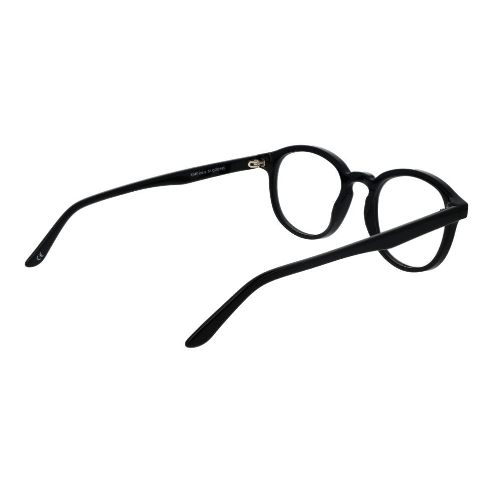 Eyeglasses Frames by Andy Wolf for unisex in acetate black features an refined silhouette, showcasing the refined black coloured frame and sophisticated full-frame frame design.