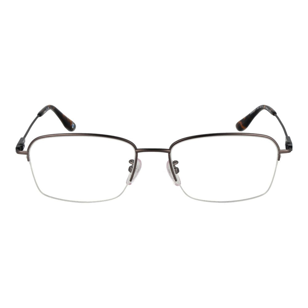Eyeglasses Frames by BMW for men in titanium black features an refined silhouette, showcasing the refined black coloured frame and sophisticated half-frame frame design.