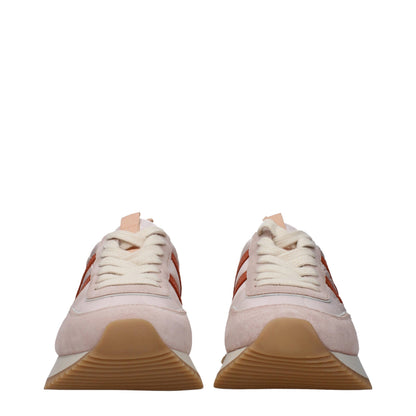 Sneakers by Moncler for women in rubber & fabric pink presents a on trend silhouette from the Women's Chunky Rubber & Fabric Sneakers collection, showcasing a on trend chunky style for an elevated aesthetic.
