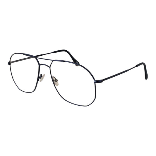 Eyeglasses Frames by Andy Wolf for unisex in denim cotton and blue showcases a refined silhouette, detailed with a blue coloured frame finish and a sophisticated full-frame frame design.