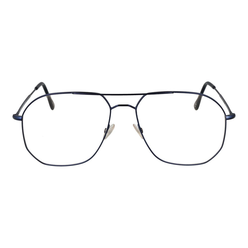 Eyeglasses Frames by Andy Wolf for unisex in denim cotton blue features an refined silhouette, showcasing the refined blue coloured frame and sophisticated full-frame frame design.