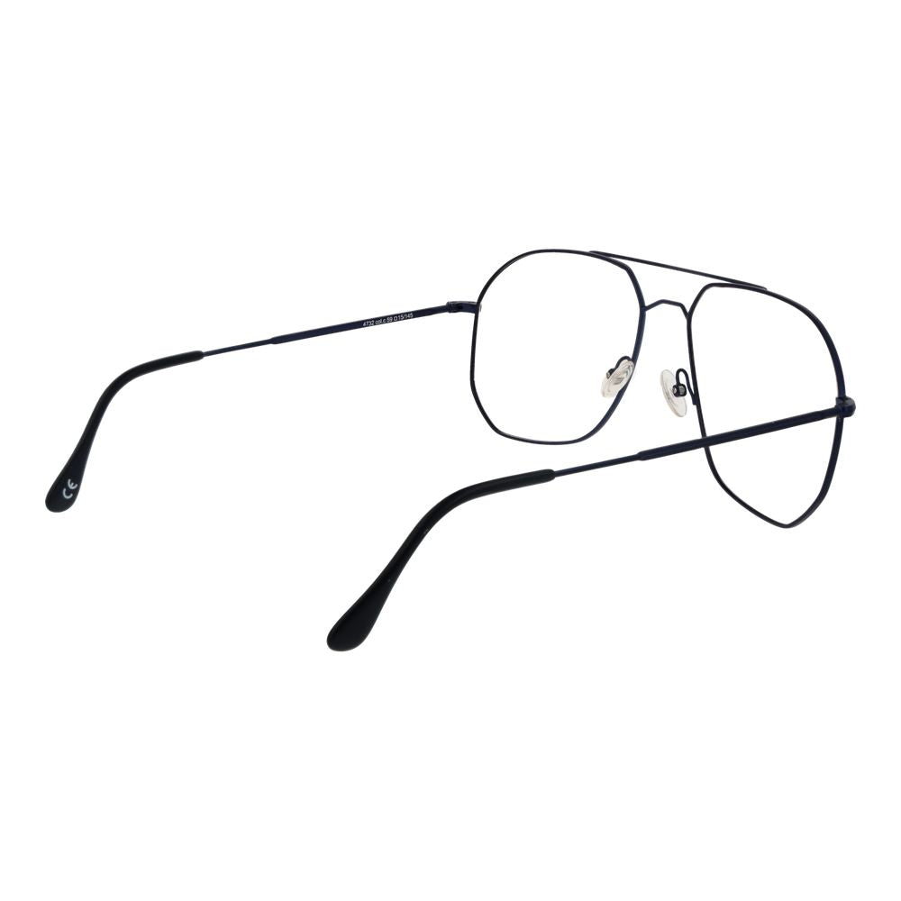 Eyeglasses Frames by Andy Wolf for unisex in denim cotton blue showcases a reflective silhouette, artfully incorporating a sophisticated blue coloured frame with a distinct full-frame frame design.