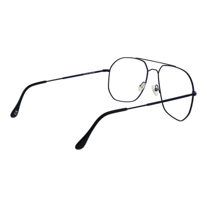 Eyeglasses Frames by Andy Wolf for unisex in denim cotton blue showcases a reflective silhouette, artfully incorporating a sophisticated blue coloured frame with a distinct full-frame frame design.