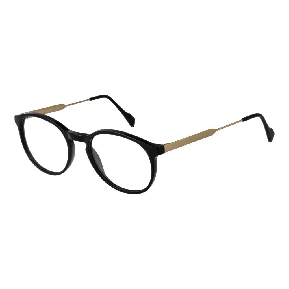 Eyeglasses Frames by Andy Wolf for unisex in acetate black features an refined silhouette, showcasing the refined black coloured frame and sophisticated full-frame frame design.