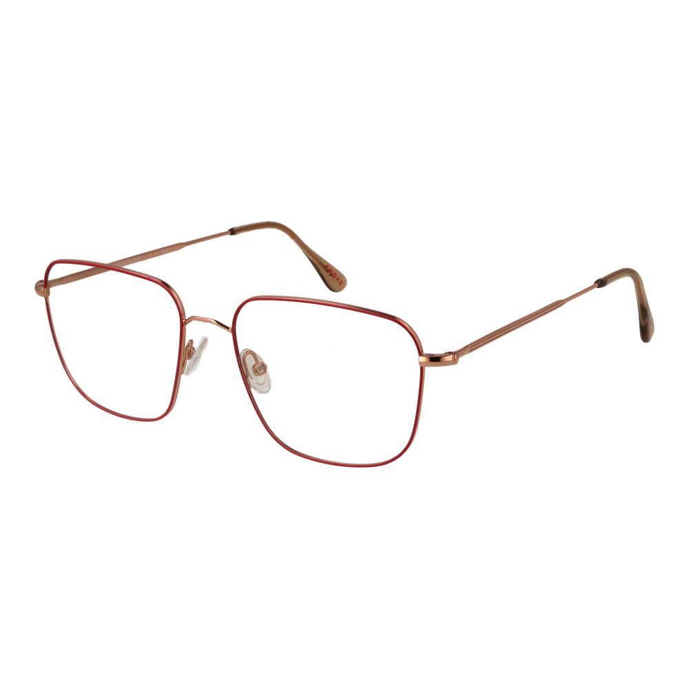 Eyeglasses Frames by Andy Wolf for unisex in metal and red showcases an refined full-frame frame design featuring a sophisticated red coloured frame for an refined and refined aesthetic.
