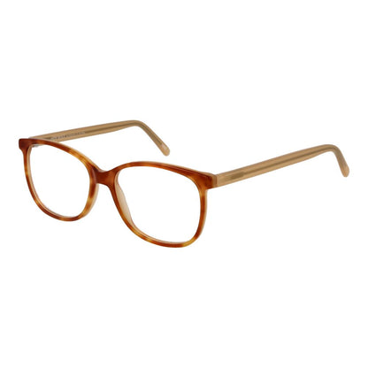Eyeglasses Frames by Andy Wolf for unisex in acetate brown showcases a reflective silhouette, artfully incorporating a sophisticated brown coloured frame with a distinct full-frame frame design.