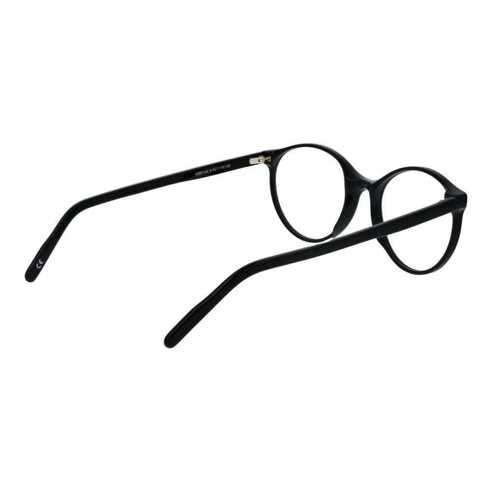 Eyeglasses Frames by Andy Wolf for unisex in acetate black showcases a reflective silhouette, artfully incorporating a sophisticated black coloured frame with a distinct full-frame frame design.