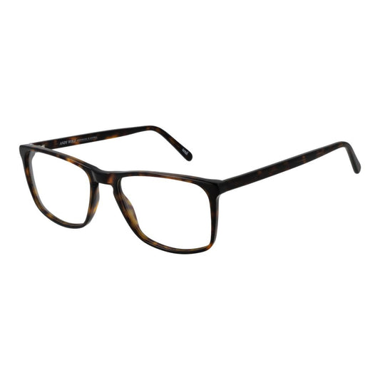 Eyeglasses Frames by Andy Wolf for unisex in acetate brown features an refined silhouette, showcasing the refined brown coloured frame and sophisticated full-frame frame design.