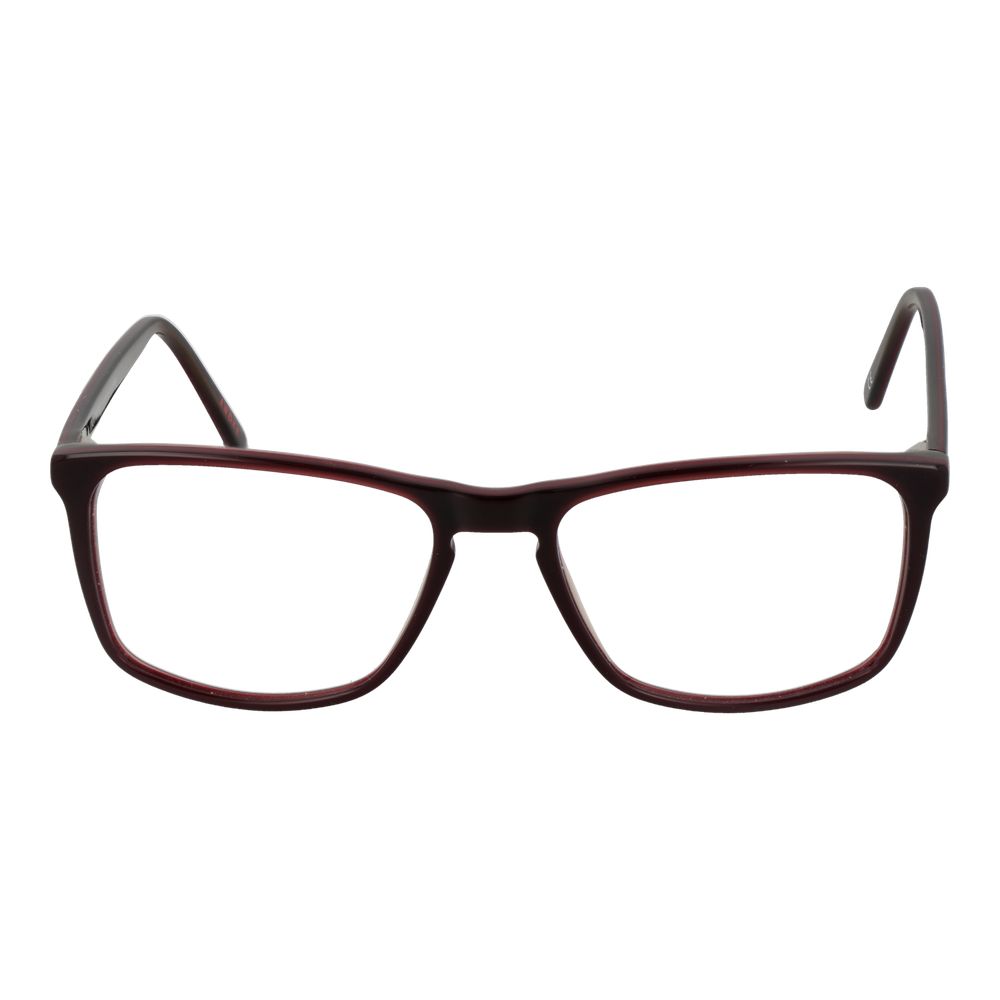 Eyeglasses Frames by Andy Wolf for unisex in acetate burgundy showcases a reflective silhouette, artfully incorporating a sophisticated burgundy coloured frame with a distinct full-frame frame design.