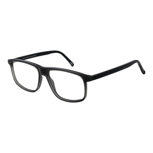 Eyeglasses Frames by Andy Wolf for unisex in acetate black features an refined silhouette, showcasing a sophisticated black coloured frame and refined full-frame frame design for a refined look.
