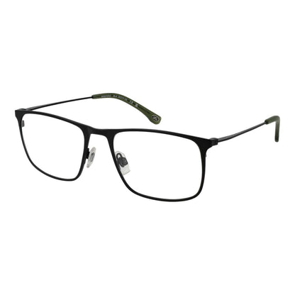 Eyeglasses Frames by Land Rover for men in stainless steel black showcases a refined full-frame frame design with a refined black coloured frame finish for a refined and sophisticated look.