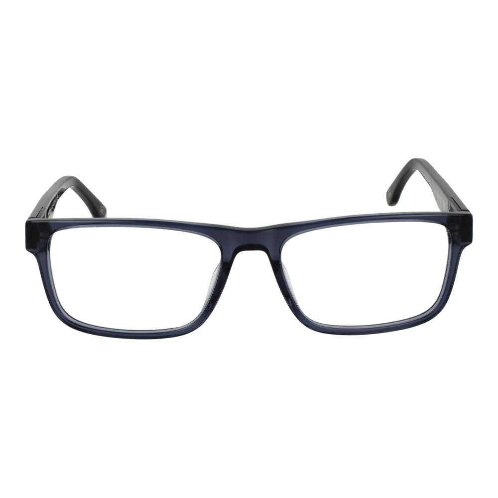 Eyeglasses Frames by Land Rover for men in acetate blue features a refined silhouette, showcasing a refined blue coloured frame and full-frame frame design for a sophisticated, premium look.