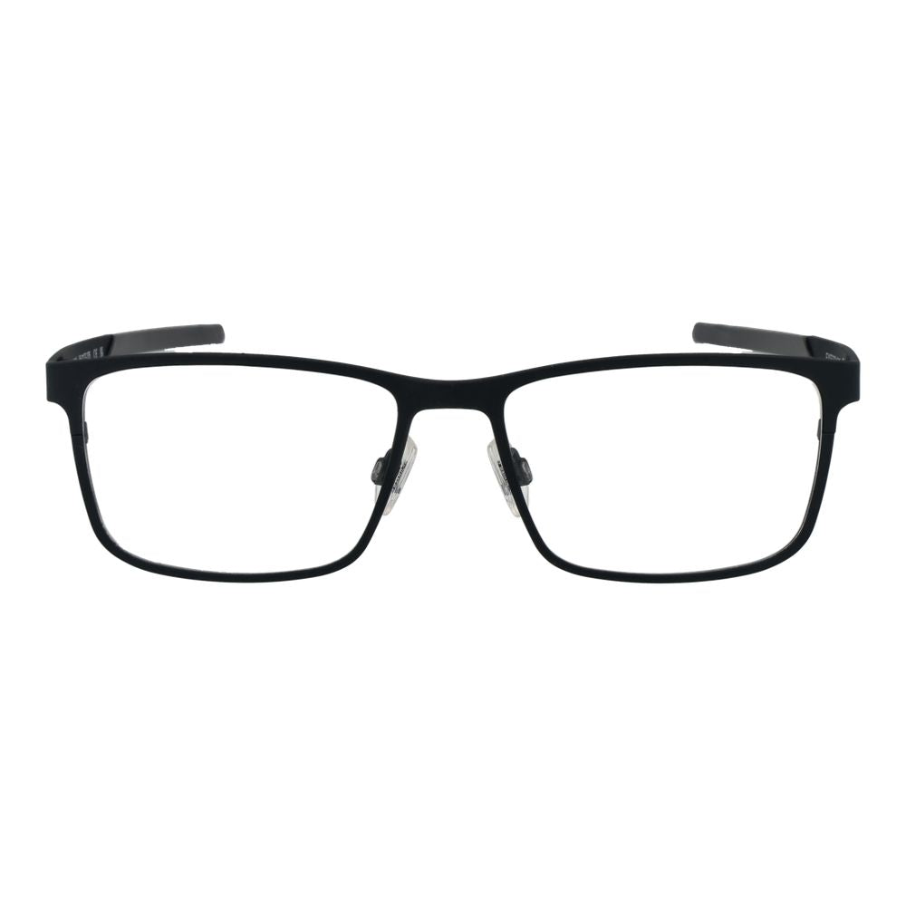 Eyeglasses Frames by Land Rover for men in stainless steel and black showcases an refined full-frame frame design featuring a sophisticated black coloured frame for an refined and refined aesthetic.