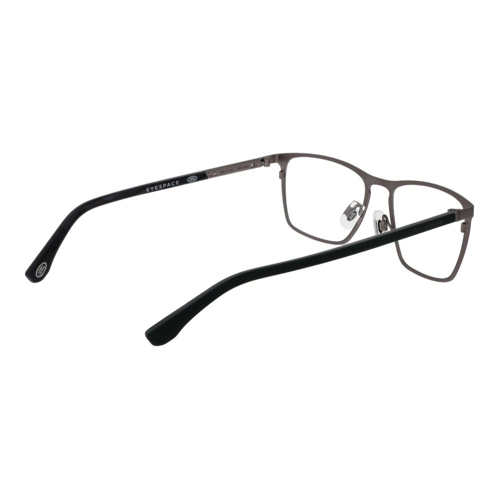 Eyeglasses Frames by Land Rover for men in stainless steel gray features an refined silhouette, showcasing a sophisticated gray coloured frame and refined full-frame frame design for a refined look.