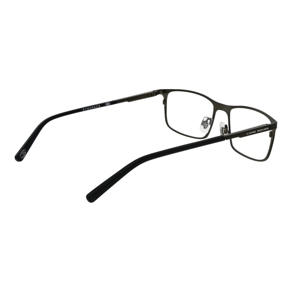 Eyeglasses Frames by Land Rover for men in stainless steel olive showcases a reflective silhouette, artfully incorporating a sophisticated olive coloured frame with a distinct full-frame frame design.