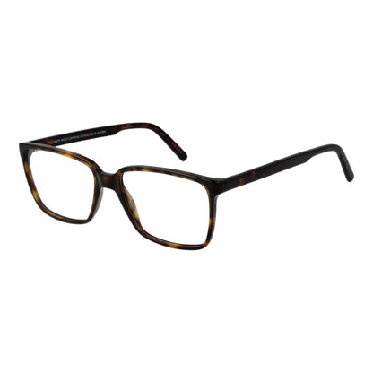 Eyeglasses Frames by Andy Wolf for unisex in acetate brown showcases a reflective silhouette, artfully incorporating a sophisticated brown coloured frame with a distinct full-frame frame design.