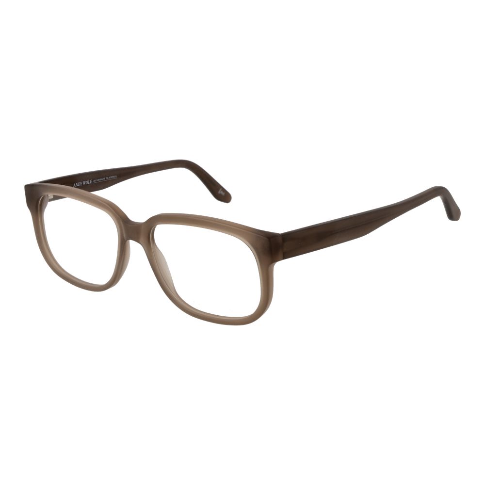 Eyeglasses Frames by Andy Wolf for unisex in acetate beige features an refined silhouette, showcasing the refined beige coloured frame and sophisticated full-frame frame design.