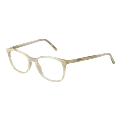 Eyeglasses Frames by Andy Wolf for unisex in acetate cream features an refined silhouette, showcasing a sophisticated cream coloured frame and refined full-frame frame design for a refined look.