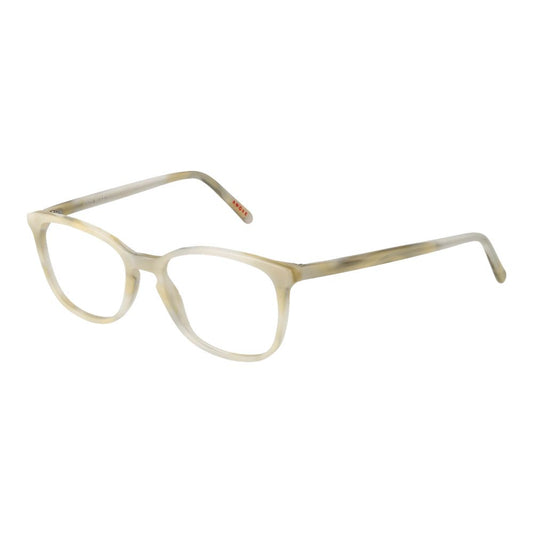 Eyeglasses Frames by Andy Wolf for unisex in acetate cream features an refined silhouette, showcasing a sophisticated cream coloured frame and refined full-frame frame design for a refined look.