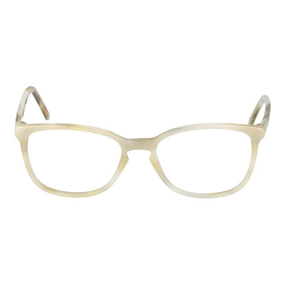 Eyeglasses Frames by Andy Wolf for unisex in acetate cream features a refined silhouette, showcasing a refined cream coloured frame and full-frame frame design for a sophisticated, premium look.
