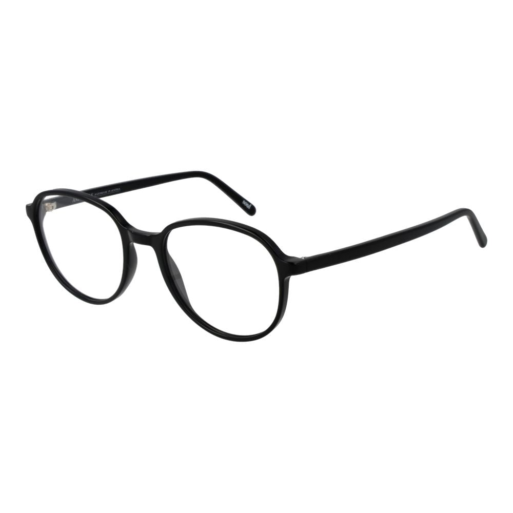 Eyeglasses Frames by Andy Wolf for unisex in acetate black features an refined silhouette, showcasing the refined black coloured frame and sophisticated full-frame frame design.