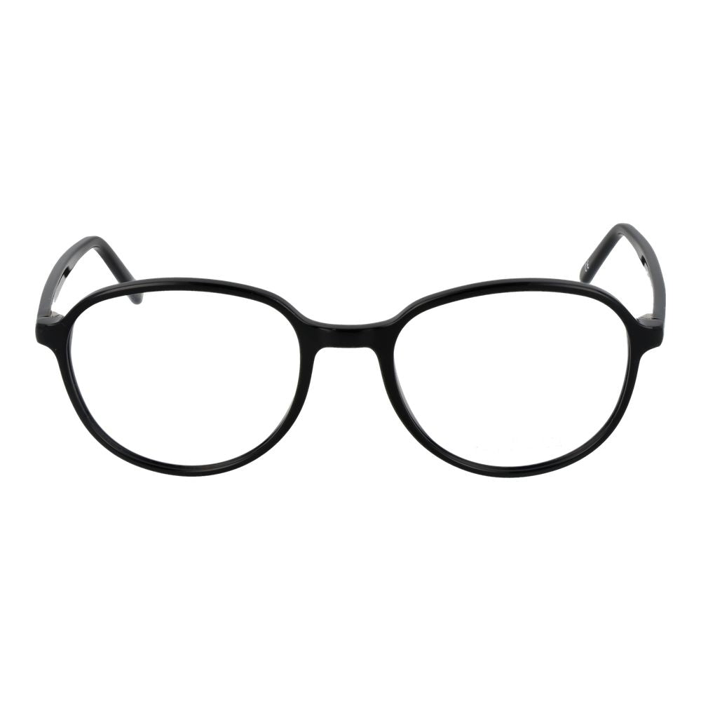 Eyeglasses Frames by Andy Wolf for unisex in acetate black features an refined silhouette, showcasing a sophisticated black coloured frame and refined full-frame frame design for a refined look.