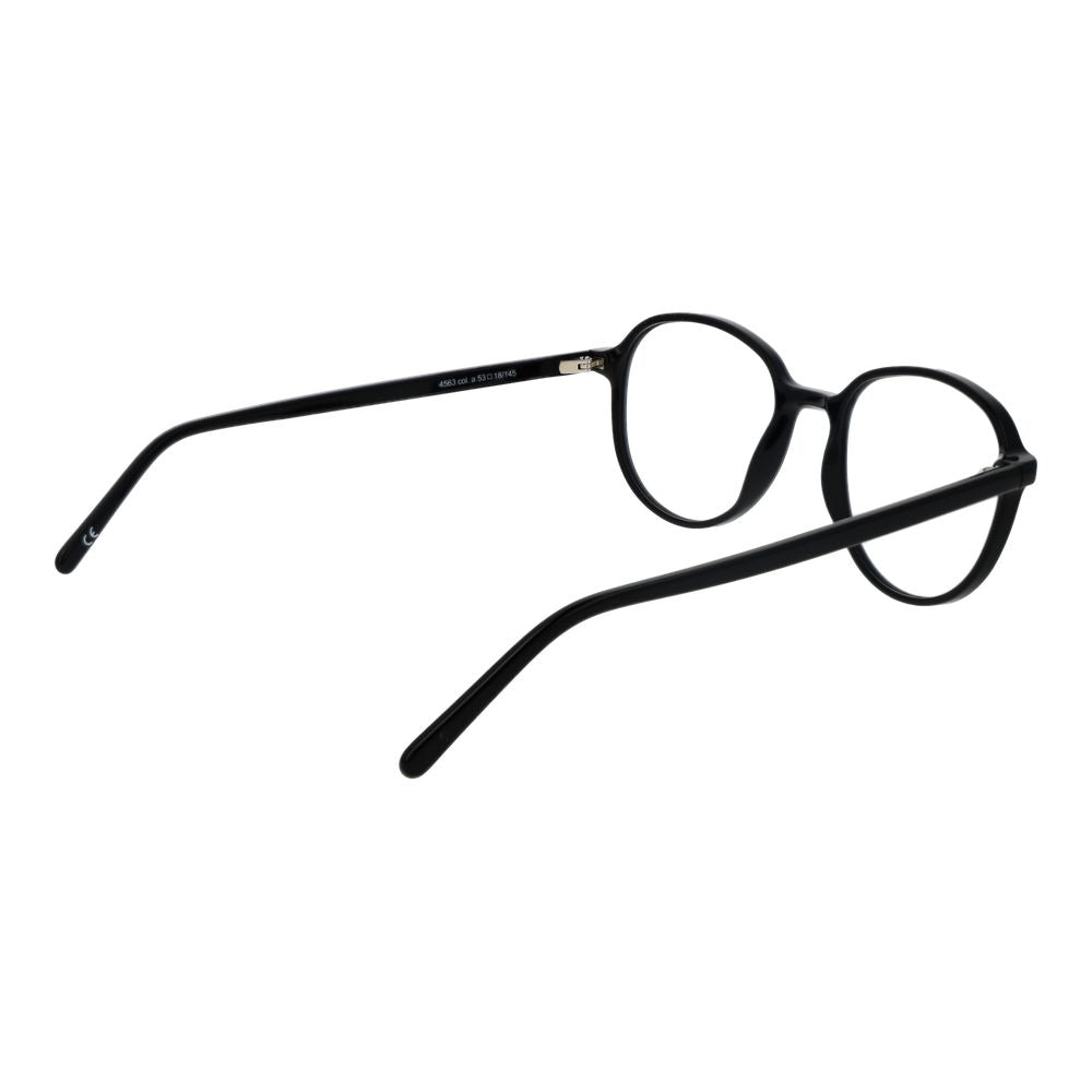Eyeglasses Frames by Andy Wolf for unisex in acetate black showcases a reflective silhouette, artfully incorporating a sophisticated black coloured frame with a distinct full-frame frame design.