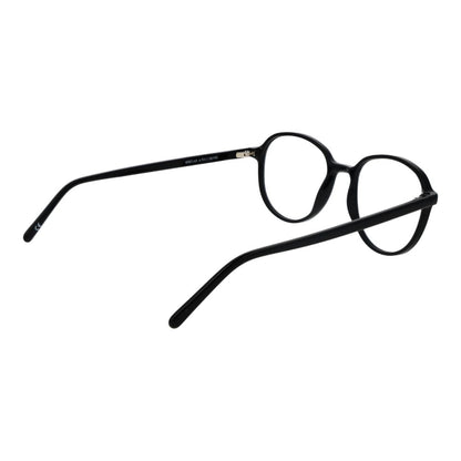 Eyeglasses Frames by Andy Wolf for unisex in acetate black showcases a reflective silhouette, artfully incorporating a sophisticated black coloured frame with a distinct full-frame frame design.