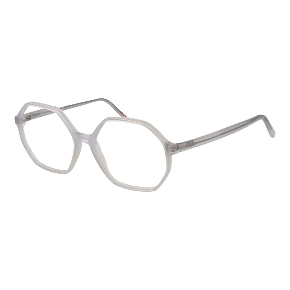 Eyeglasses Frames by Andy Wolf for unisex in acetate white showcases a reflective silhouette, artfully incorporating a sophisticated white coloured frame with a distinct full-frame frame design.