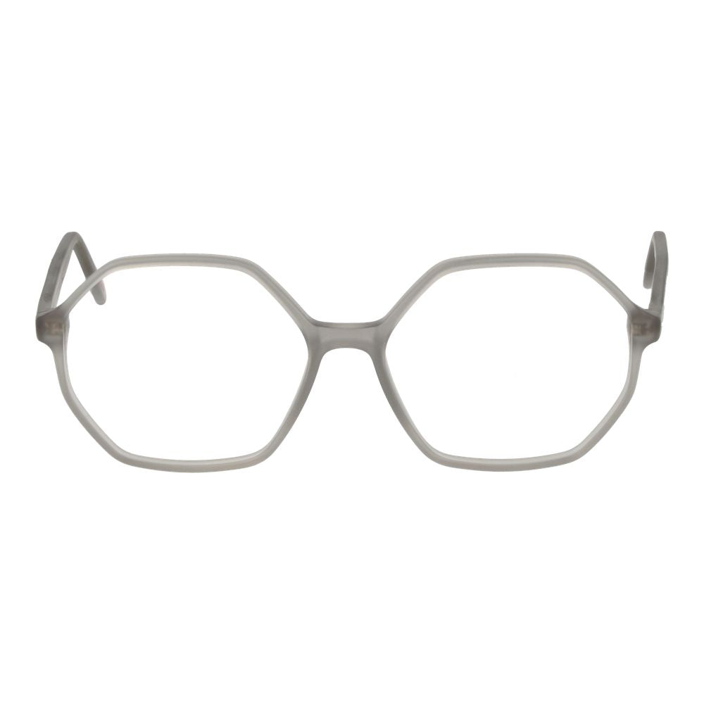 Eyeglasses Frames by Andy Wolf for unisex in acetate gray showcases a reflective silhouette, artfully incorporating a sophisticated gray coloured frame with a distinct full-frame frame design.