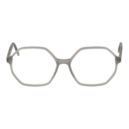Eyeglasses Frames by Andy Wolf for unisex in acetate gray showcases a reflective silhouette, artfully incorporating a sophisticated gray coloured frame with a distinct full-frame frame design.