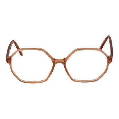 Eyeglasses Frames by Andy Wolf for unisex in acetate beige features a refined silhouette, showcasing a refined black coloured frame and full-frame frame design for a sophisticated, premium look.